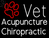 Custom Vet Caduceus Paw Acupuncture Chiropractic Neon Sign 6