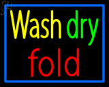 Custom Wash Dry Fold Neon Sign 4