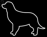 Custom White Dog Logo Neon Sign 1