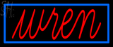 Custom Wren Neon Sign 2