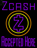 Custom Zcash Accepted Here Neon Sign 11