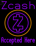 Custom Zcash Accepted Here Neon Sign 3