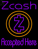 Custom Zcash Accepted Here Neon Sign 5