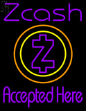 Custom Zcash Accepted Here Neon Sign 9