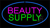 Pink Beauty Green Supply Blue Border Neon Sign