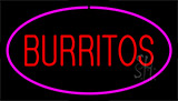 Burritos Pink Neon Sign