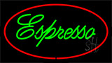 Green Espresso Red Neon Sign