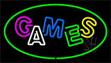 Games Green Neon Sign