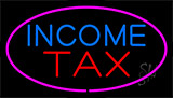 Income Tax Pink Animated Neon Sign