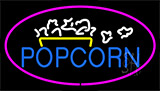 Popcorn Logo Purple Neon Sign