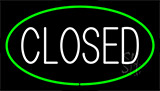 Closed Green Neon Sign