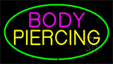 Pink Body Green Piercing Neon Sign