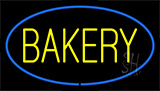 Yellow Bakery Blue Neon Sign