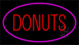 Donuts Logo Pink Neon Sign