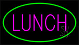 Pink Lunch Green Neon Sign