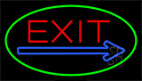 Exit Green Neon Sign