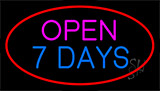 Open 7 Days Animated Neon Sign