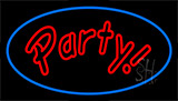 Party Blue Neon Sign