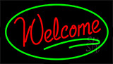 Welcome Green Neon Sign