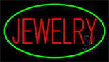 Jewelry Block Green Neon Sign