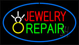 Jewelry Repair Blue Neon Sign