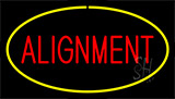 Alignment Yellow Neon Sign