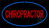 Red Chiropractor Blue Neon Sign
