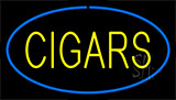 Yellow Cigars Blue Neon Sign