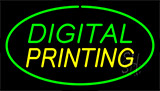 Digital Printing Green Neon Sign