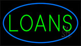 Loans Blue Neon Sign