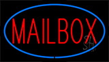 Mailbox Blue Neon Sign