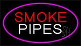 Smoke Pipes Pink Neon Sign