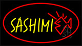 Yellow Sashimi Red Neon Sign