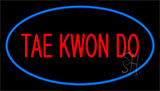 Tae Kwon Do Blue Neon Sign