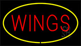 Wings Yellow Neon Sign