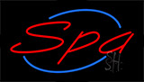 Red Spa Animated Neon Sign