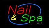Nails And Spa Animated Neon Sign