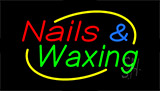 Nails And Waxing Animated Neon Sign