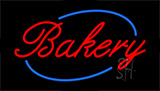 Cursive Red Bakery Animated Neon Sign