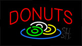Red Donuts Logo Animated Neon Sign