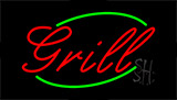 Red Grill Animated Neon Sign