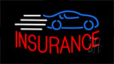 Insurance With Car Logo Animated Neon Sign