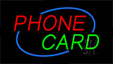 Phone Card Animated Neon Sign