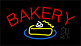 Bakery With Cake Slice Animated Neon Sign