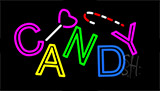 Multi Colored Candy Animated Neon Sign