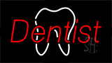 Red Dentist Logo Animated Neon Sign