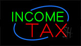 Income Tax Animated Neon Sign