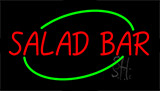 Red Salad Bar Animated Neon Sign