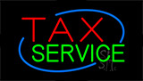 Tax Service Animated Neon Sign
