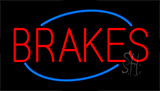 Brakes Flashing Neon Sign